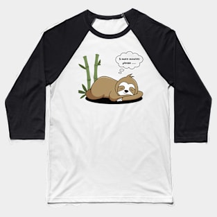 Snoozy Sloth Baseball T-Shirt